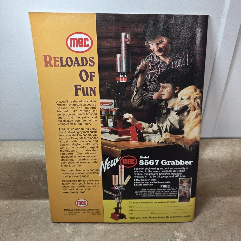Handloader Magazine Nov‎ Dec 1987 Ammunition Reloading Illustrated Softcover
